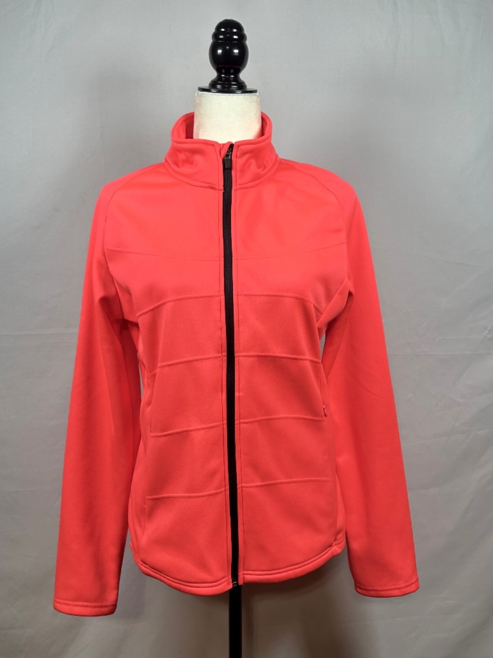 Women's Academy BCG Coral Fitted Jacket Size Large Zip Closure Side Seam Pockets
